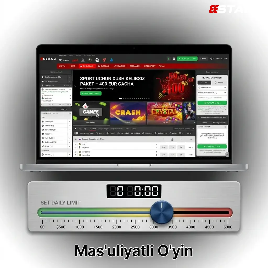 888starz mas'uliyatli o'yin: depozit limiti, akkaunt muzlatish va yosh tasdiqlash vositalari