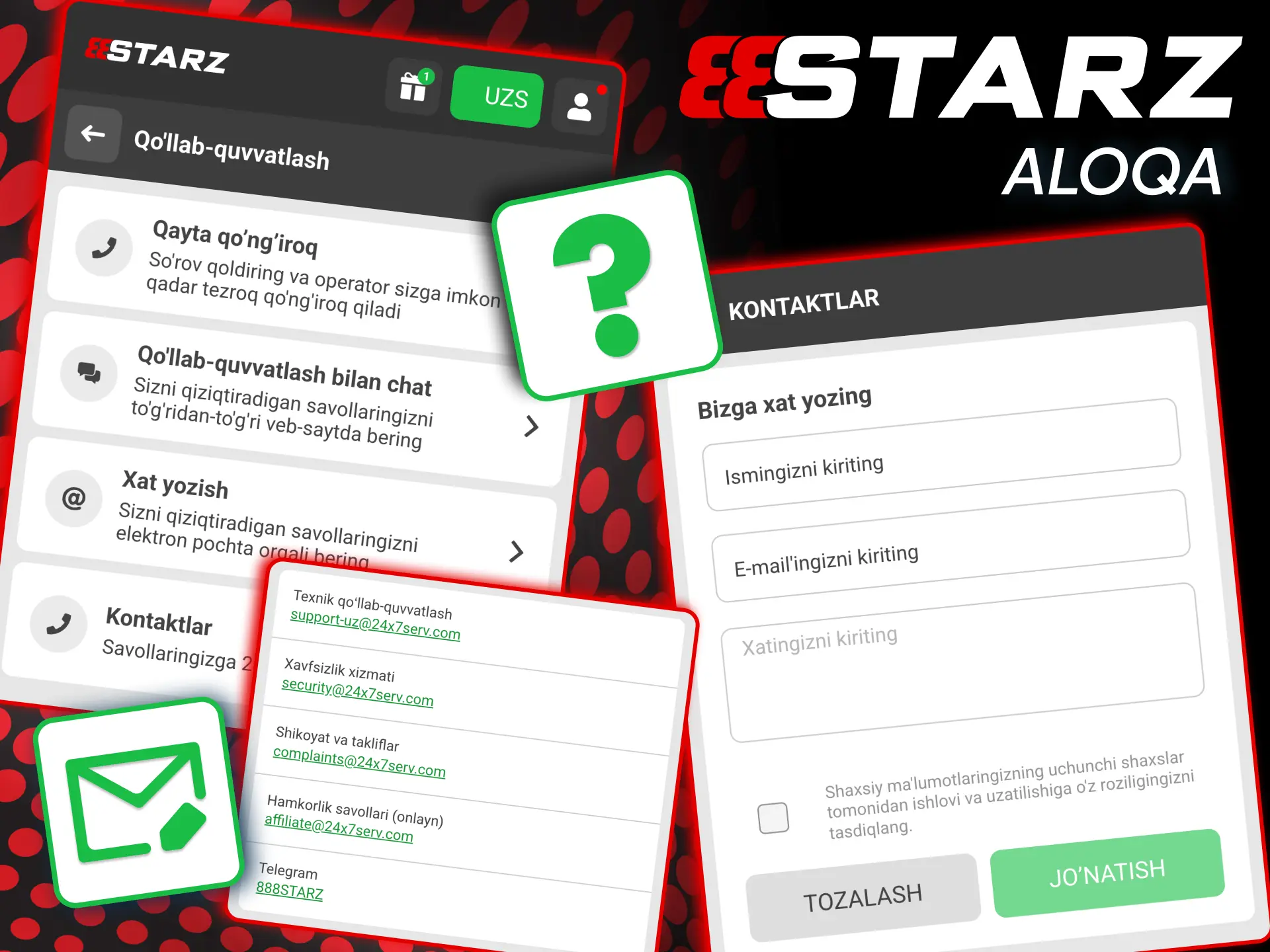 Tezkor aloqa 888starz texnik va to‘lov muammolarini jonli chatda tez hal qiladi.